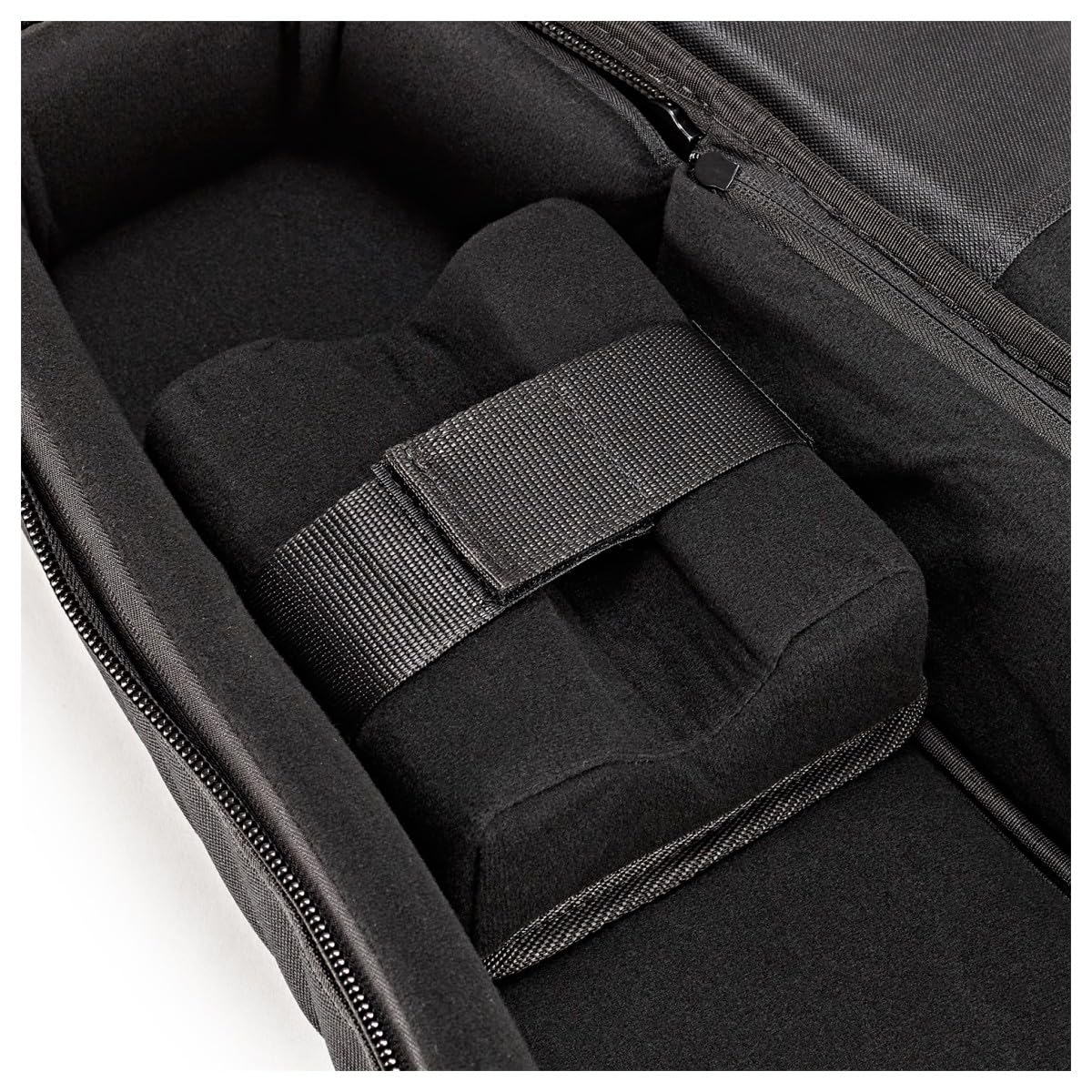 G4M Gepolsterte Headless-Gitarrentasche | Entwickelt für kopflose Gitarren, 5D-Schutzsystem, verstellbarer Halsauflagegurt, große Vordertasche