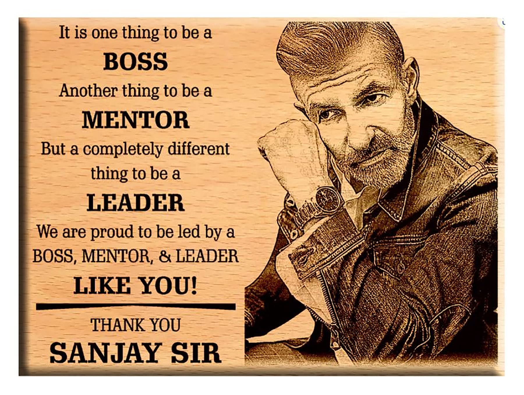 Giftanna Customized Engraved Wooden Photo Frame For Boss/Mentor (B0BZDJVYP7) Amazon Price History, Amazon Price Tracker