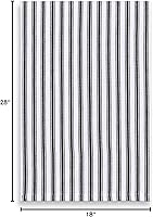 Vista 6 de Cackleberry Home Black and White Ticking Stripe Kitchen Towels 18 x 28 Inches 100% Cotton Woven, Set of 3