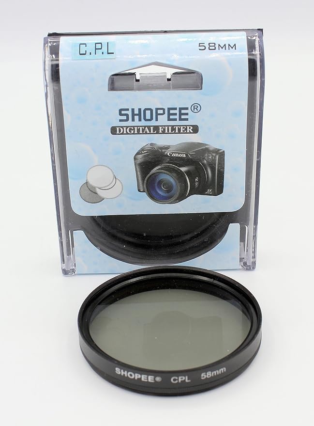 Buy SHOPEE Branded 58mm CPL Circular Polarizer Filter for Canon Rebel XT EOS 1855mm 1100D 550D