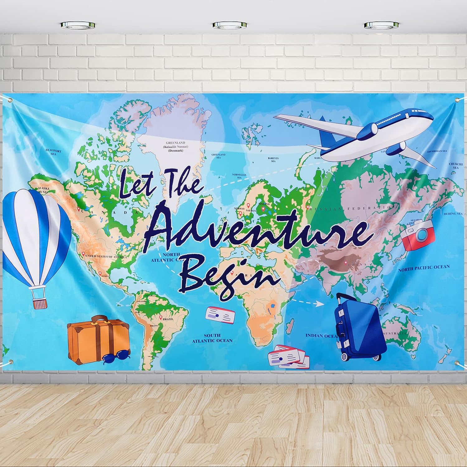 Adventure Awaits Party Backdrop Adventure Party Decorations 185 x