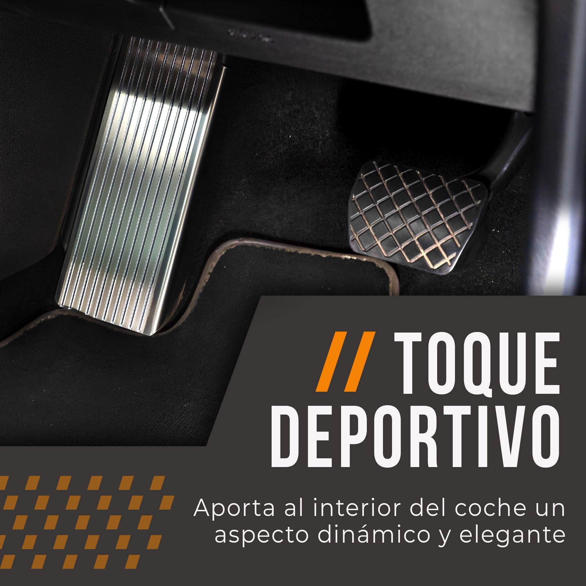 CHROMEMASTER | Reposapiés para Automóvil de Acero Inoxidable - Placa Antideslizante para el Pie, Compatible con Mazda CX-5 2017-2024 ; Accesorio para Automóvil: Placa Reposapiés Protectora y Decorativ