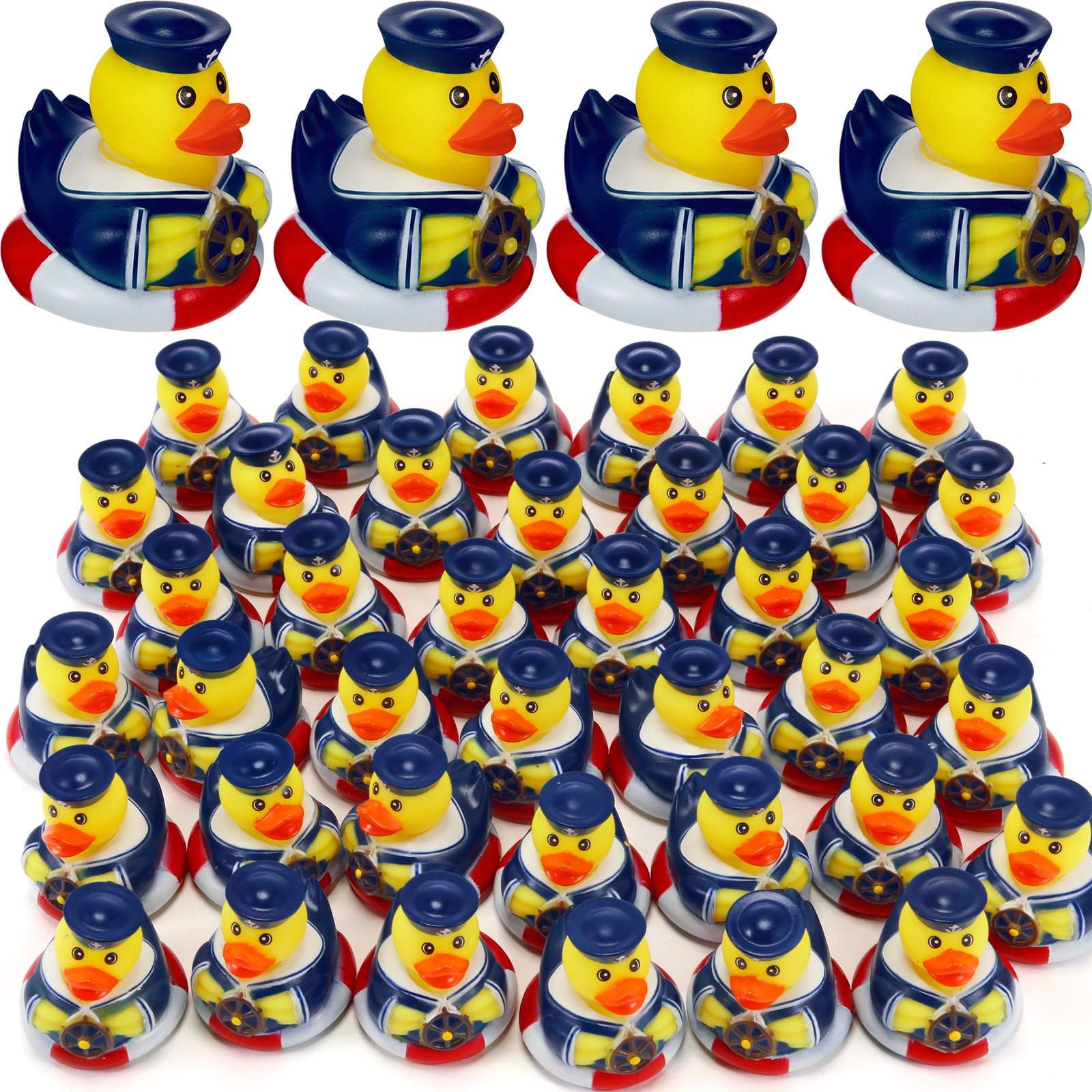 Jerify 12 Pcs Cruise Ships Rubber Ducks 2 Inch Nautical Sailing Rubber Cruise Ship Ducks Bulk for Party Gift Classroom Bath Carnival Pool