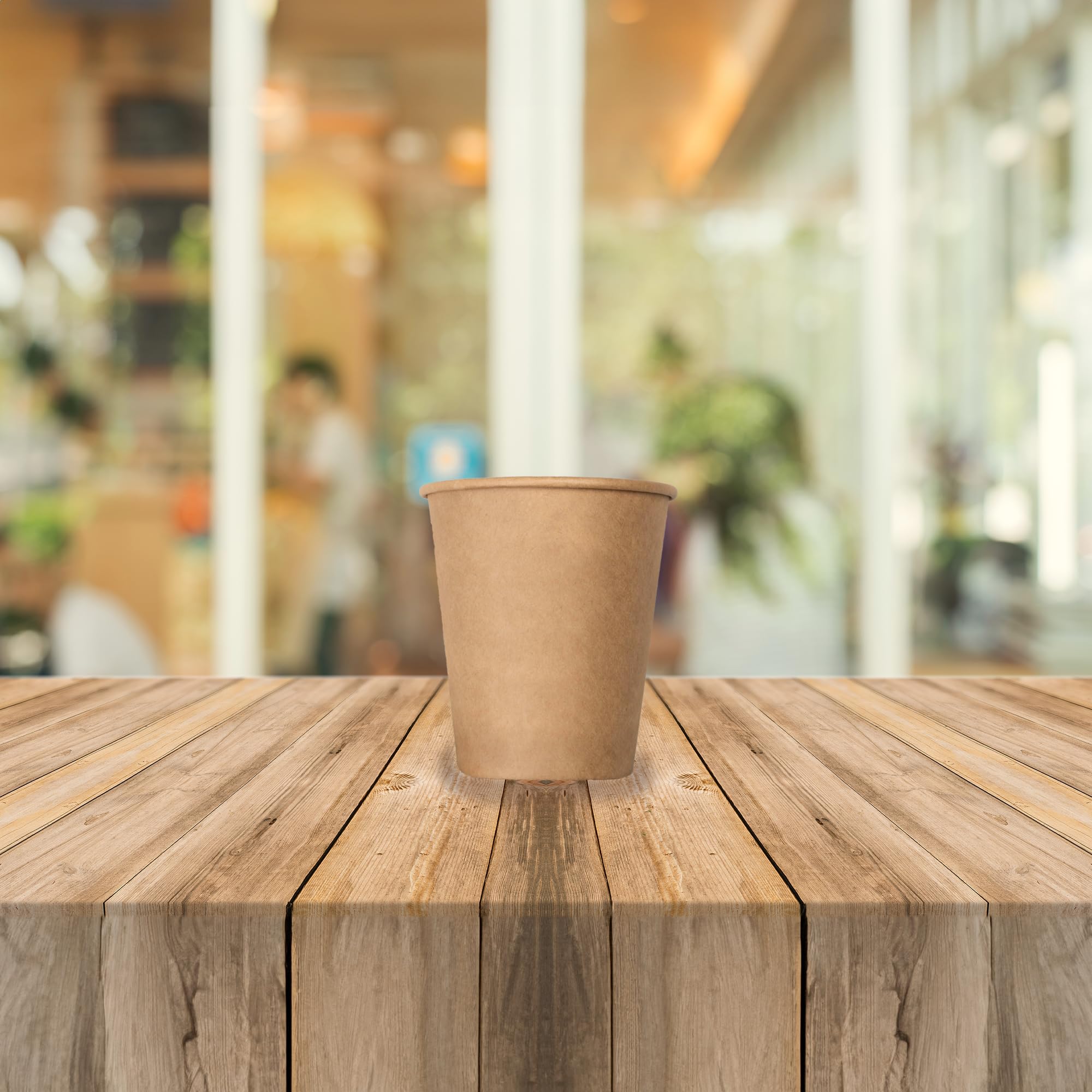 Vasos de café reutilizables | Capacidad 240 mililitros | Pack de vasos de cartón resistentes al calor | Ideales para llevar bebidas calientes | 400 unidades