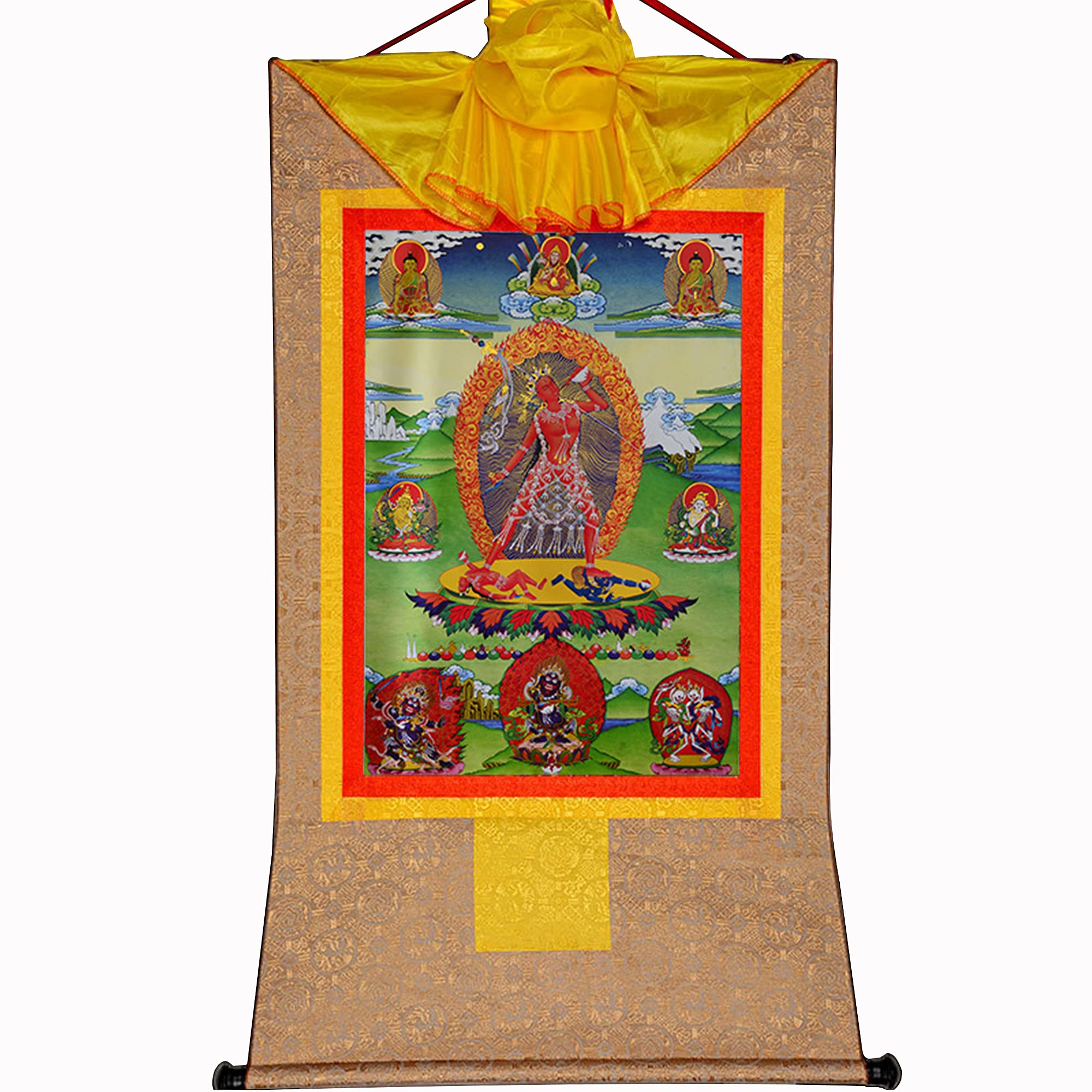 Tapisserie bouddhiste Vajrayogini pour créer un coin méditation zen chez soi