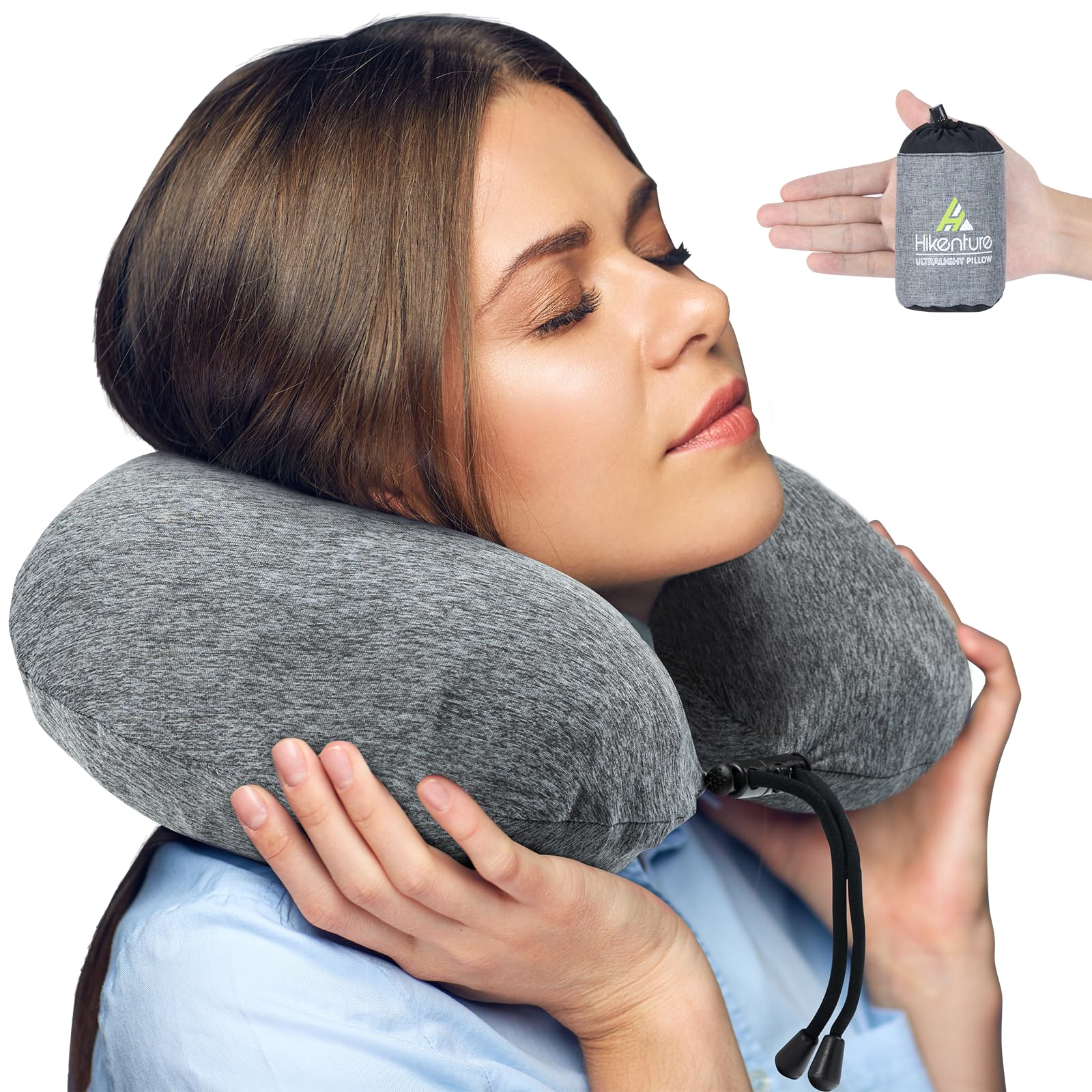 ネックピロー　空気　首　枕　エアー　旅行　トラベル　飛行機　新幹線　車　お出かけ ネックピロー 飛行機 車用 首枕 超コンパクト 携帯枕 空気 エアー 軽い