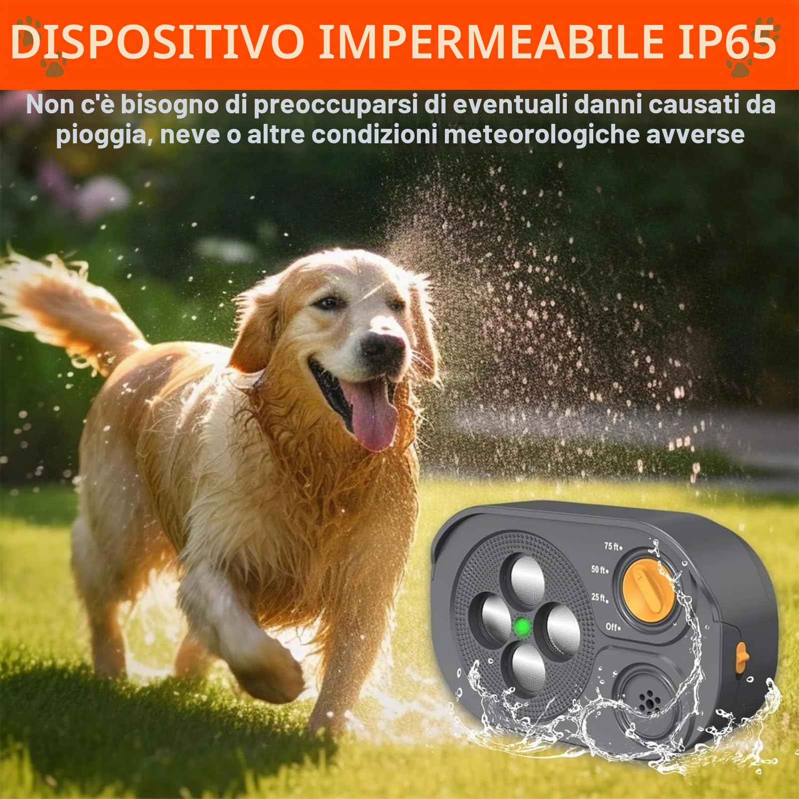 Dispositivo Anti-Abbaio, Deterrente Ultrasuoni per Abbaiare del Cane 3 Aodalità, 23 m Stop Abbaiare del Cane, Tappo di Corteccia Sonico per Interni ed Esterni, Dispositivi Anti Abbaio