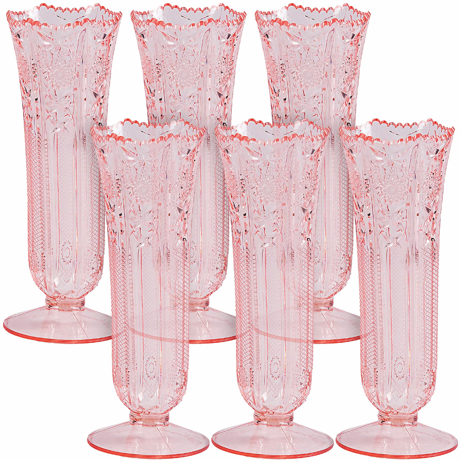 Blush Bud Vases (Set of 12 Plastic vases) Wedding AMD Home Decor
