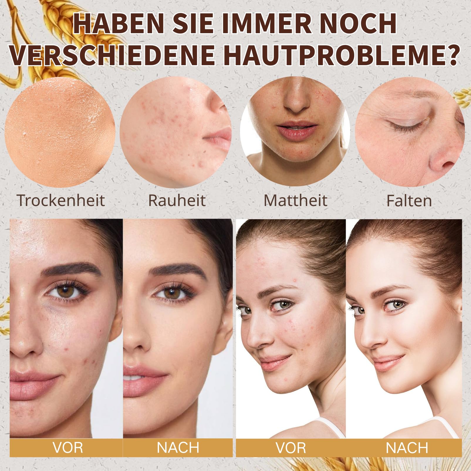 Reis Skin Care Set Geschenkset Damen - Skincare Set 10PCS - Beauty Set Mädchen - Gesichtspflege Set Damen Nährend & Strahlend - Skincare Adventskalender Geschenk Set - Mit Toner,Serum,Creme,Stirnband