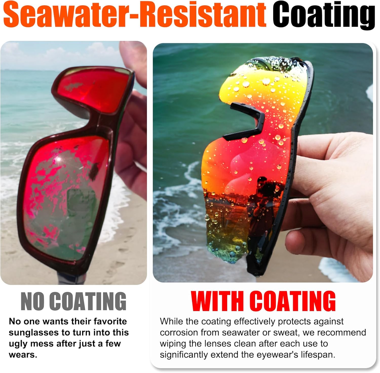 Polarized Sports Sunglasses for Men Women,Wrap Around Sun Glasses for Running Cycling Baseball Fishing Golf Hiking - Image 4