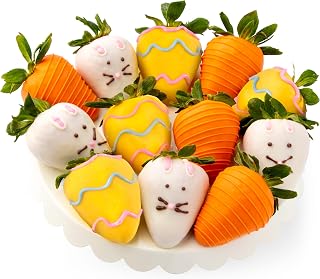 Hoppy Easter Chocolate Covered Strawberries - 12 Berries by Love Berries