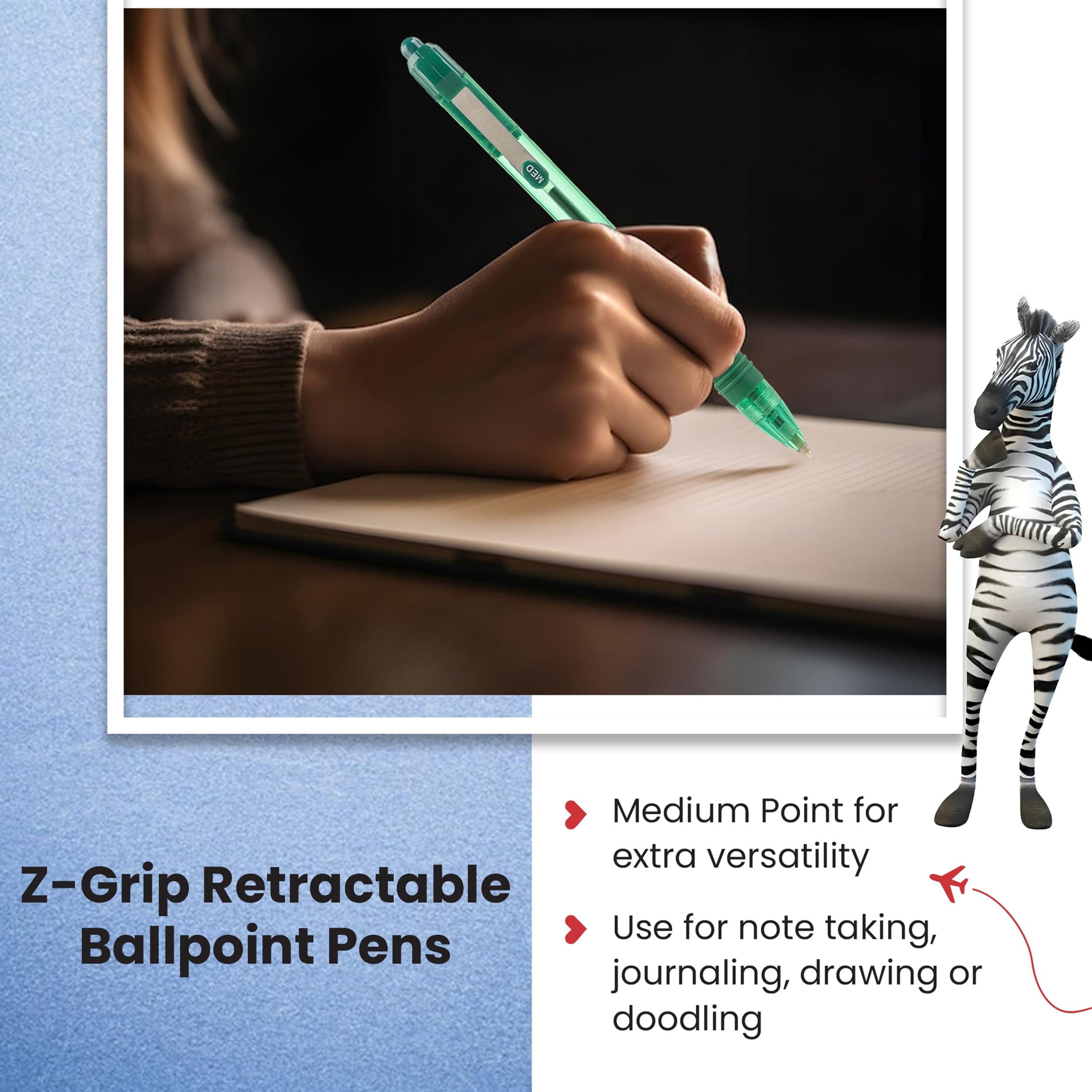 Amazon | Zebra Pen Z Grip グリーンペン ボールペン スムーズで快適な