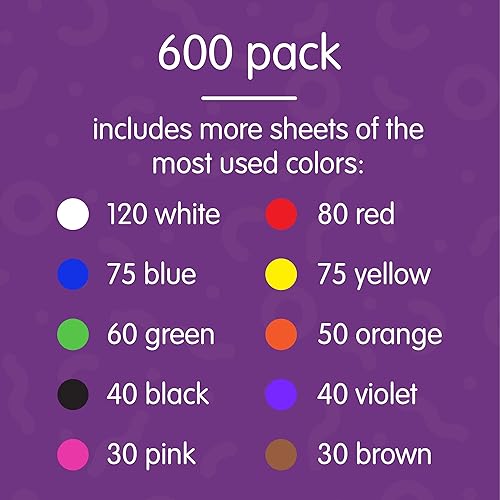 Miniatura 3 de Colorations Construction Paper  600hojas (Item # SMARTSTK).