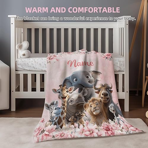 Miniatura 4 de Manta de bebé personalizada para niñas y niños, mantas de bebé personalizadas con nombre, manta de nombre de bebé para recién nacidos, niños