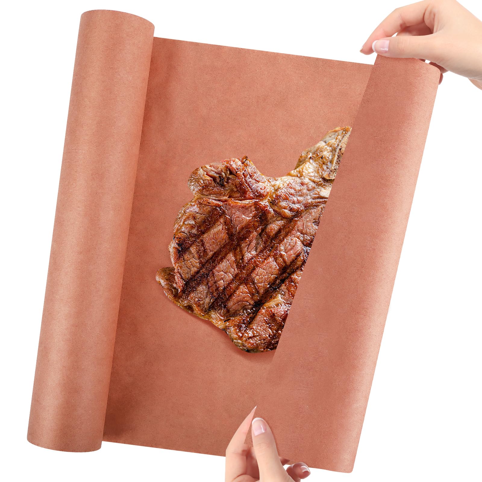 Różowy papier rzeźniczy w rolce Butcher Paper BBQ 30 cm x 18 m papier do grillowania, papier typu kraft, rolka do grilla, BBQ, wędzarni, ryb, mięsa