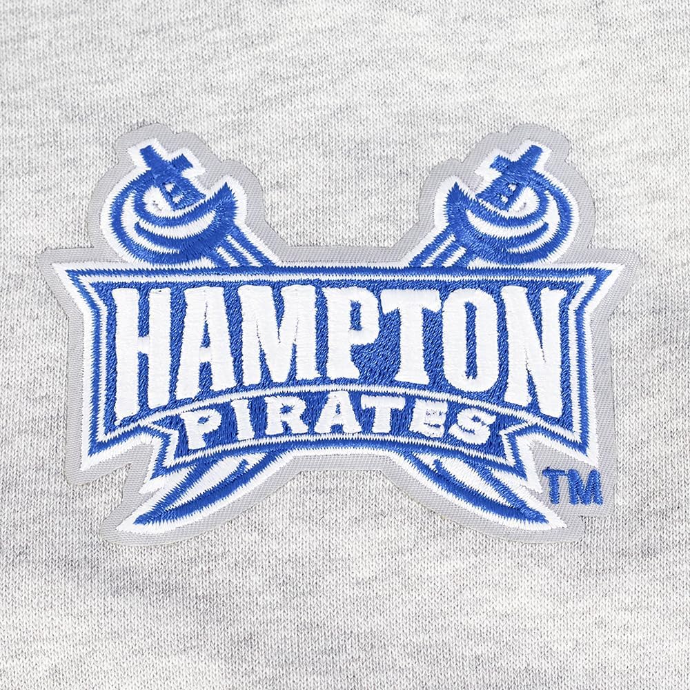 Pro Standard Womens College Hampton University College Classic Essentials Crewneck Sweatshirt Heather Grey L - Image 5