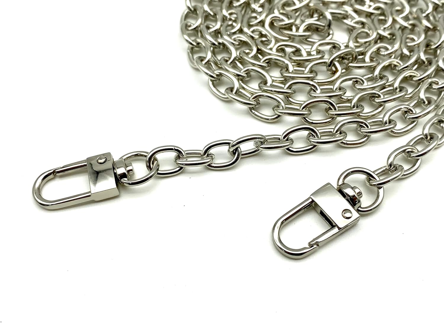 Custom Personalized Bag Purse Crossbody Shoulder Anchor Chain Strap Handles Replacement Extender 47 Inches / 120cm Iron Nickel K62