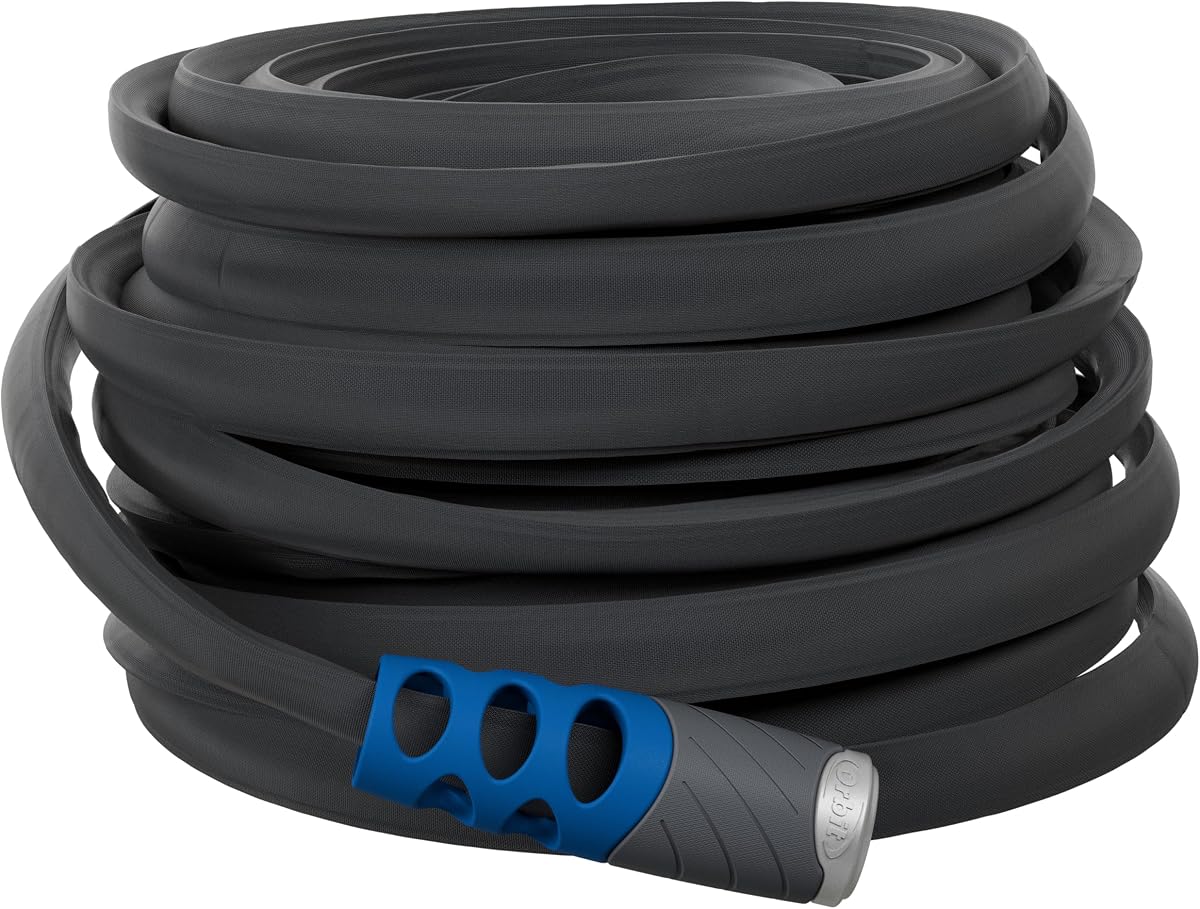 Manguera de tela resistente Orbit 28260 ELEVADA | Tubo redondo (100 pies x 5/8 pulgadas)