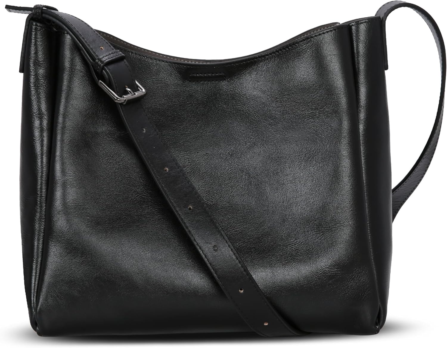 HESHE Genuine Leather Purses for Women Shoulder Handbags Crossbody Hobo Purses Buckets Satchel Bags Tote Work Top Handle Bag - Image 7