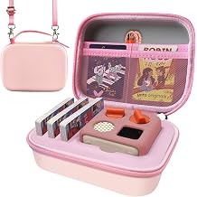 Case Compatible with Yoto Mini Kids Bluetooth Audio Player, Travel Storage Holder for Childrens Speaker Plays Stories Music Podcast Radio Cards Bag Only Pink, Case for Yoto Mini