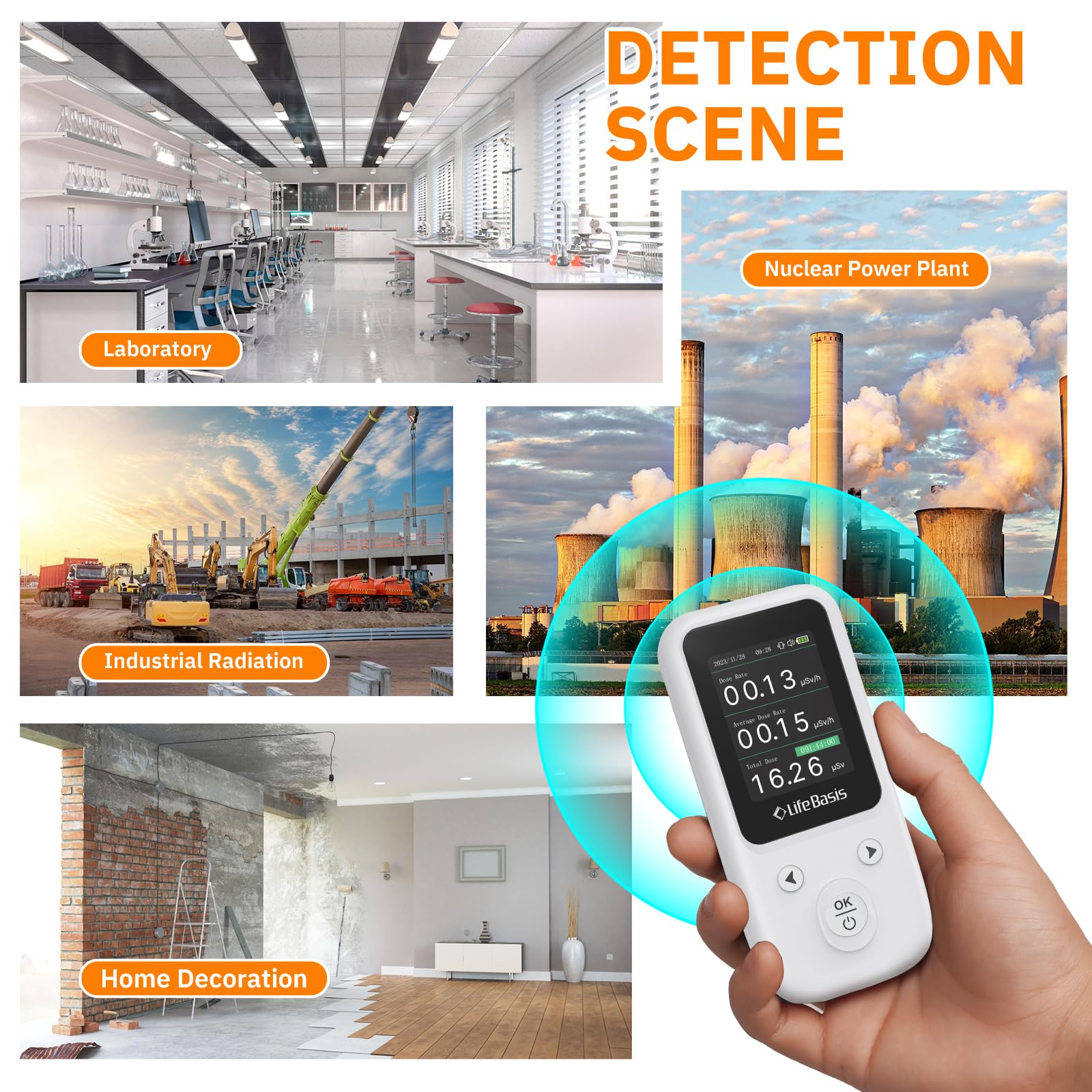 LifeBasis Geiger Counter - Radiation Detector -7