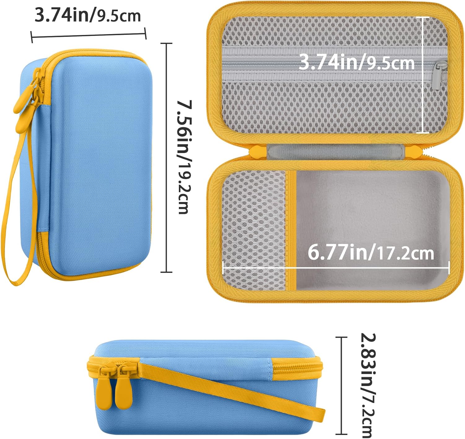 for ESOXOFFORE/Dylanto/MgaoLo/Gofunly/GKTZ/B0C3LSFRLR Kids Camera Instant Print Camera Hard Carrying Storage Case,Storage Case Compatible with Camera Toy and Print Paper,Blue Case - Image 6