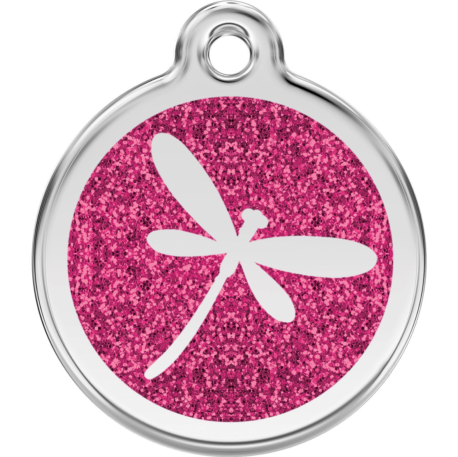 Red Dingo Personalized Dragon Fly Pet ID Dog Tag (Small)