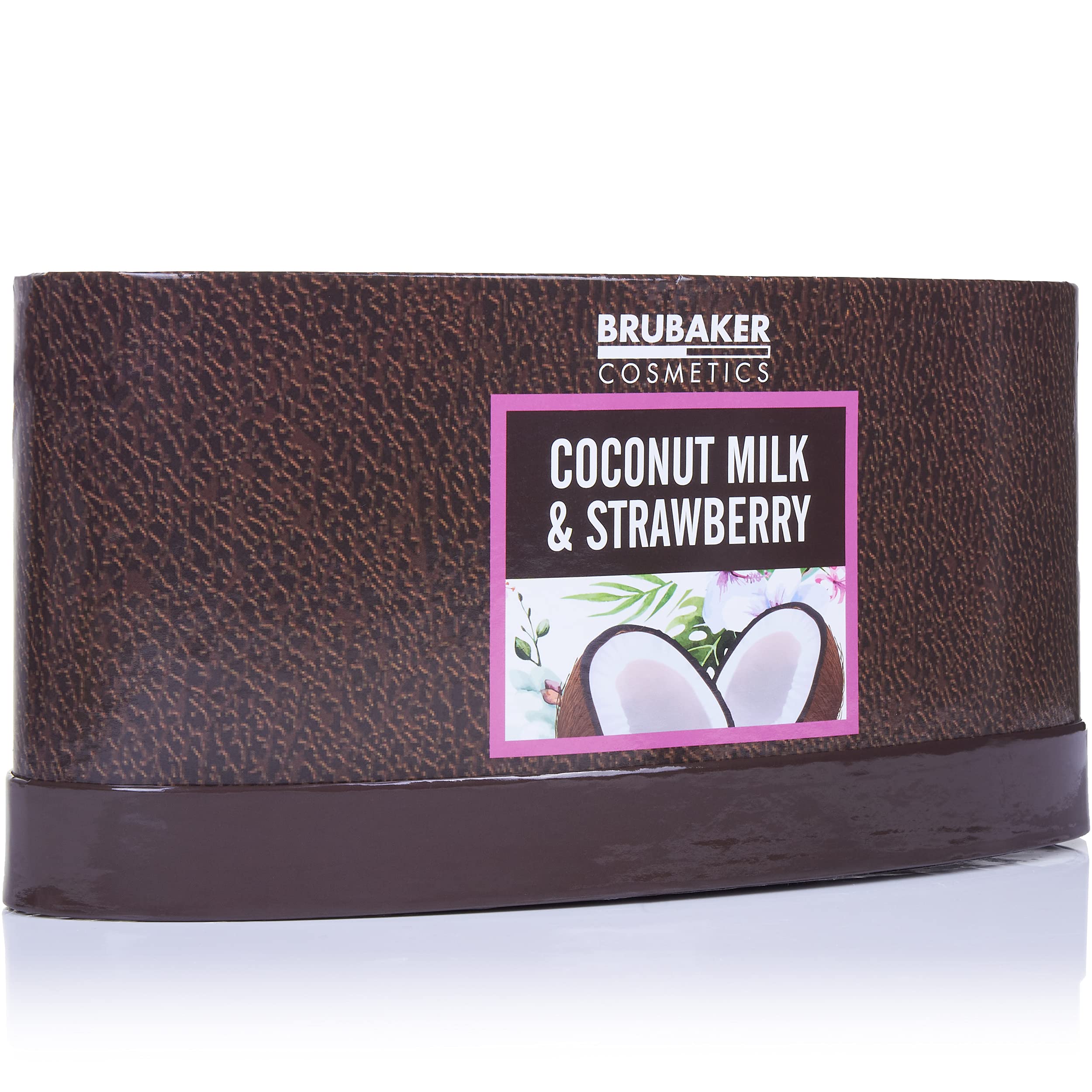 BRUBAKER Cosmetics Set de Baño y Ducha Leche de Coco y Fresa 5 piezas Regalo Mujer