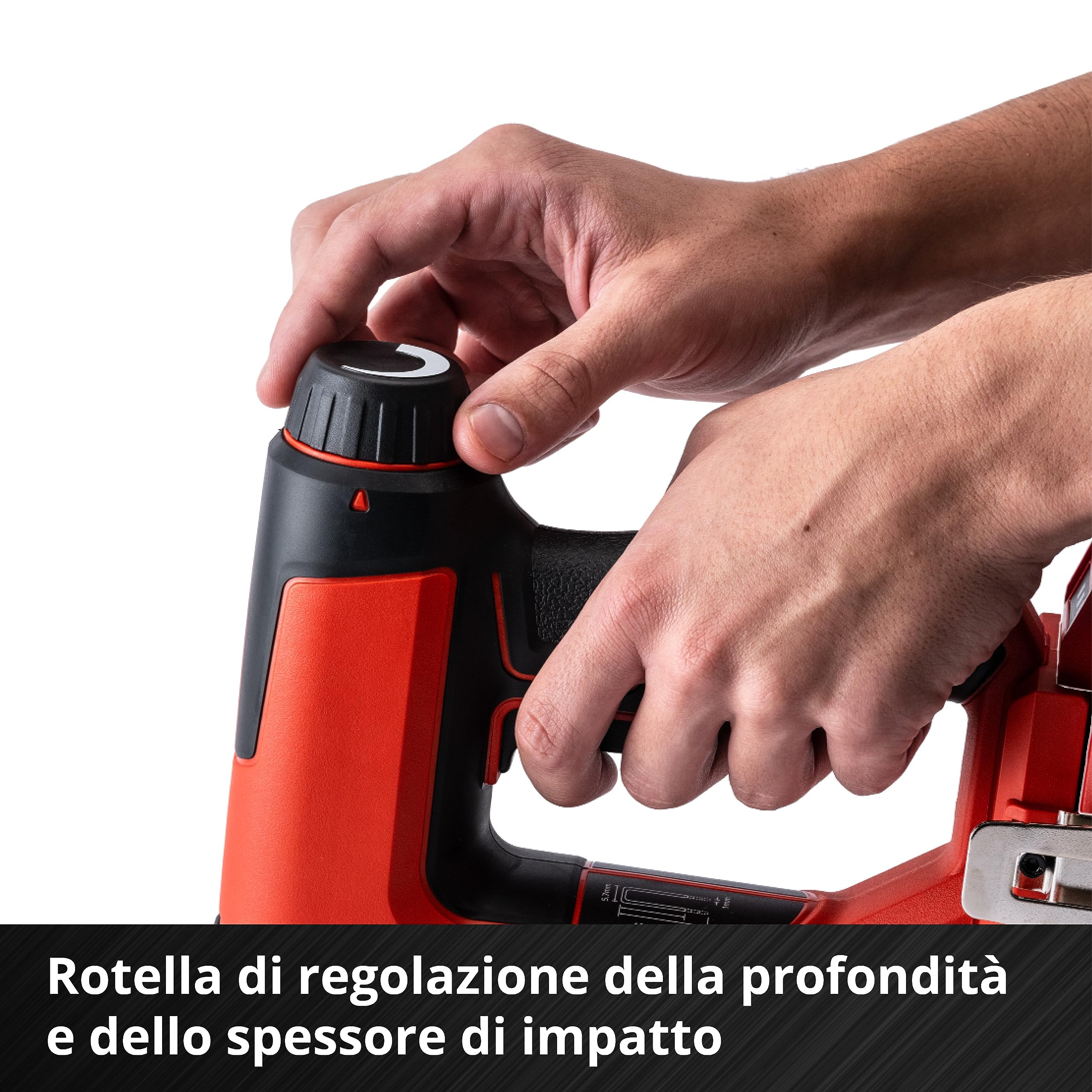Einhell Graffettatrice TE-CN 18 Li - Solo Power X-Change (ioni di litio, 18 V, sparachiodi e graffettatrice, max 20 colpi al min, incl. 300 chiodi e 300 graf., no batteria, no caricabatteria)