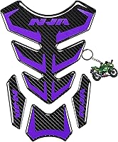 Vista 1 de 5D de Fibra de Carbono Real, Calcomanía de Vinilo para Tanque de Motocicleta, Almohadilla para Tanque para NJ 650 ZX636 ZX600 ZX-10R ZX14 ZX1400