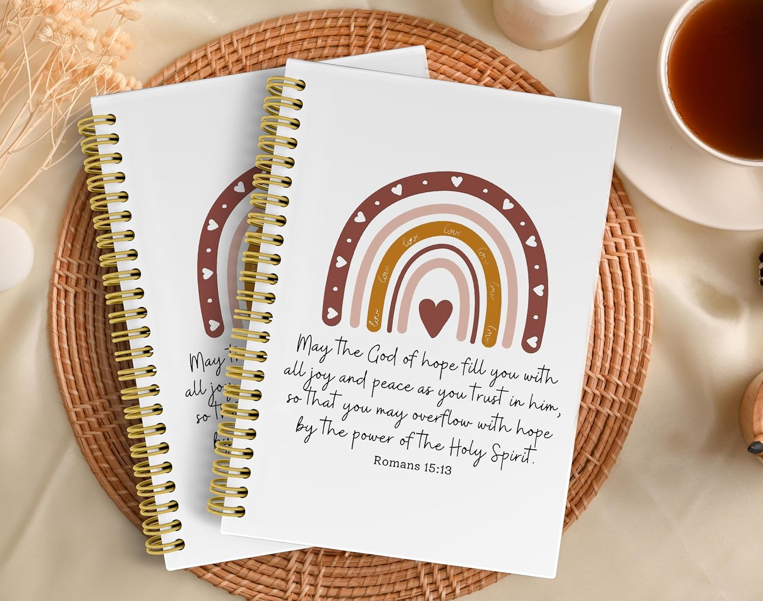 Knibeo Boho クリスチャンジャーナルノート - 感謝の祈り ジャーナルノート 聖書ジャーナルノート キリスト教のギフト レ