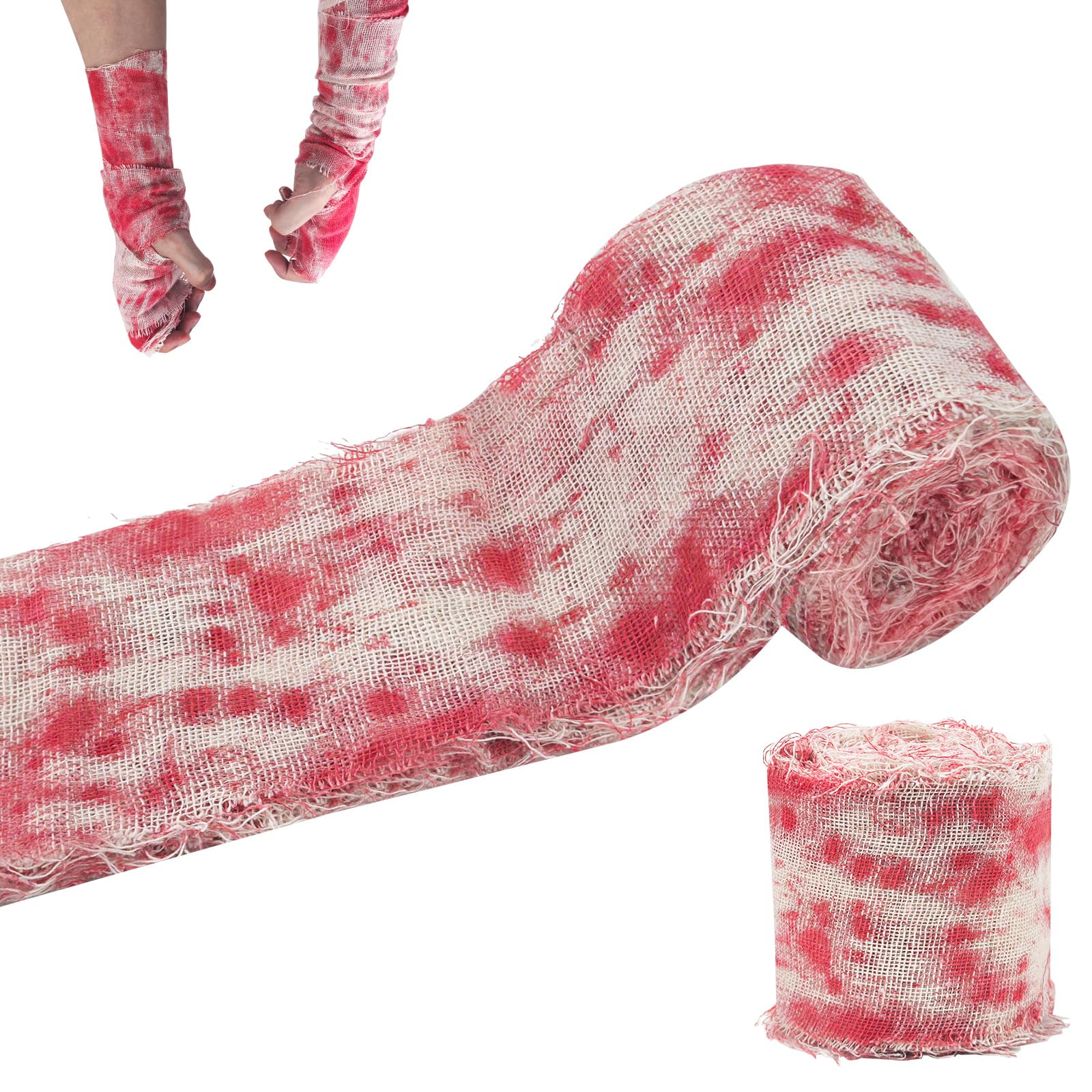 CNMTCCO Halloween Decorations Halloween Creepy Blood Cloth Scary Creepy Cloth With Bloody Prints For Doors,Windows,Staircases,Garden & Halloween Haunted House Thriller Decorations