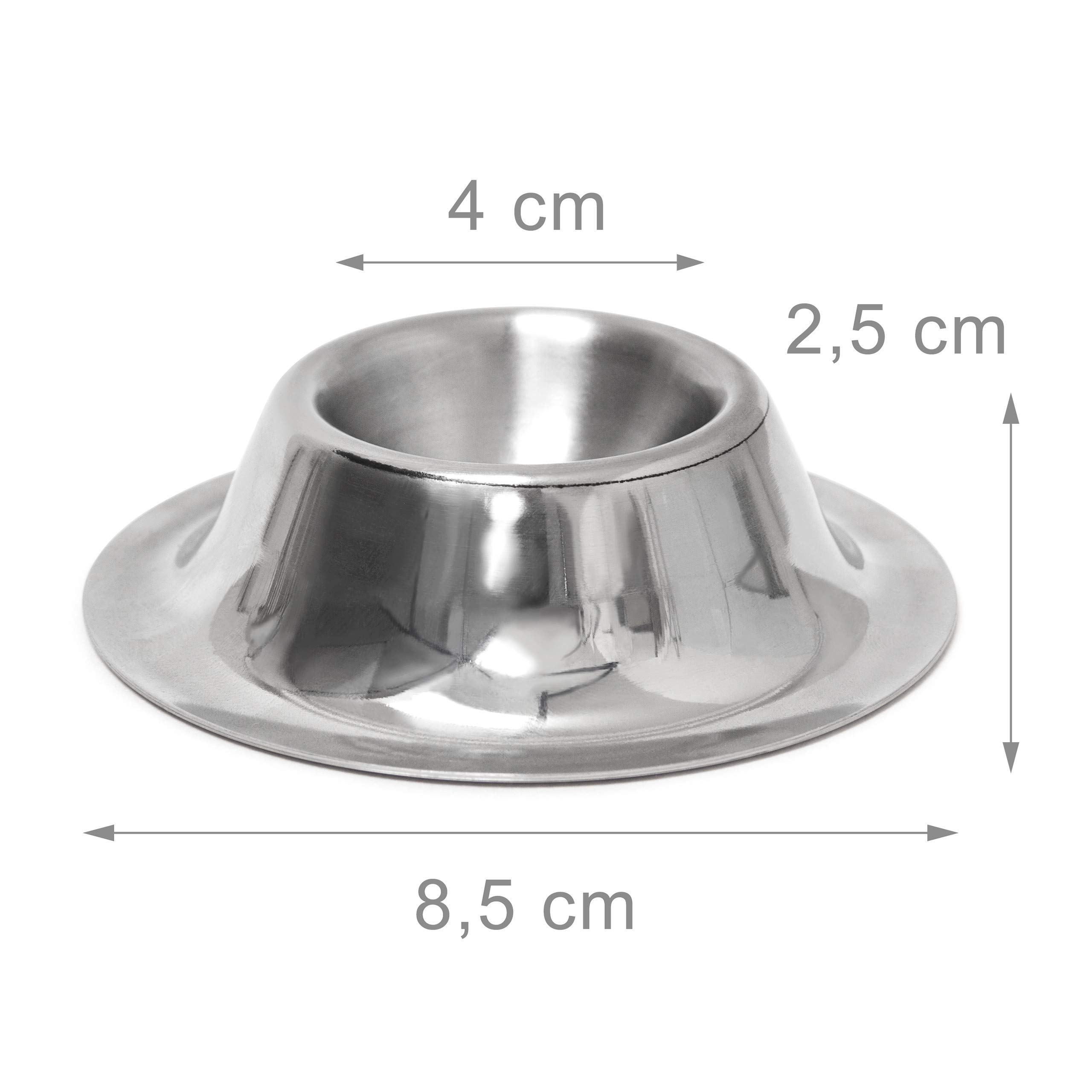 Reove Set Di 4 Portauova In Acciaio Inox - Tazze Per Uova Sode E Alla Coque - Impilabili E Lavabili