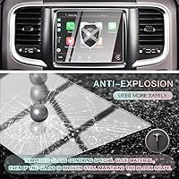 Vista 3 de CDEFG Protector de pantalla de automóvil con control central, protector de pantalla táctil para Dodge RAM 1500/2500/3500 Uconnect 2013-2018, vidrio