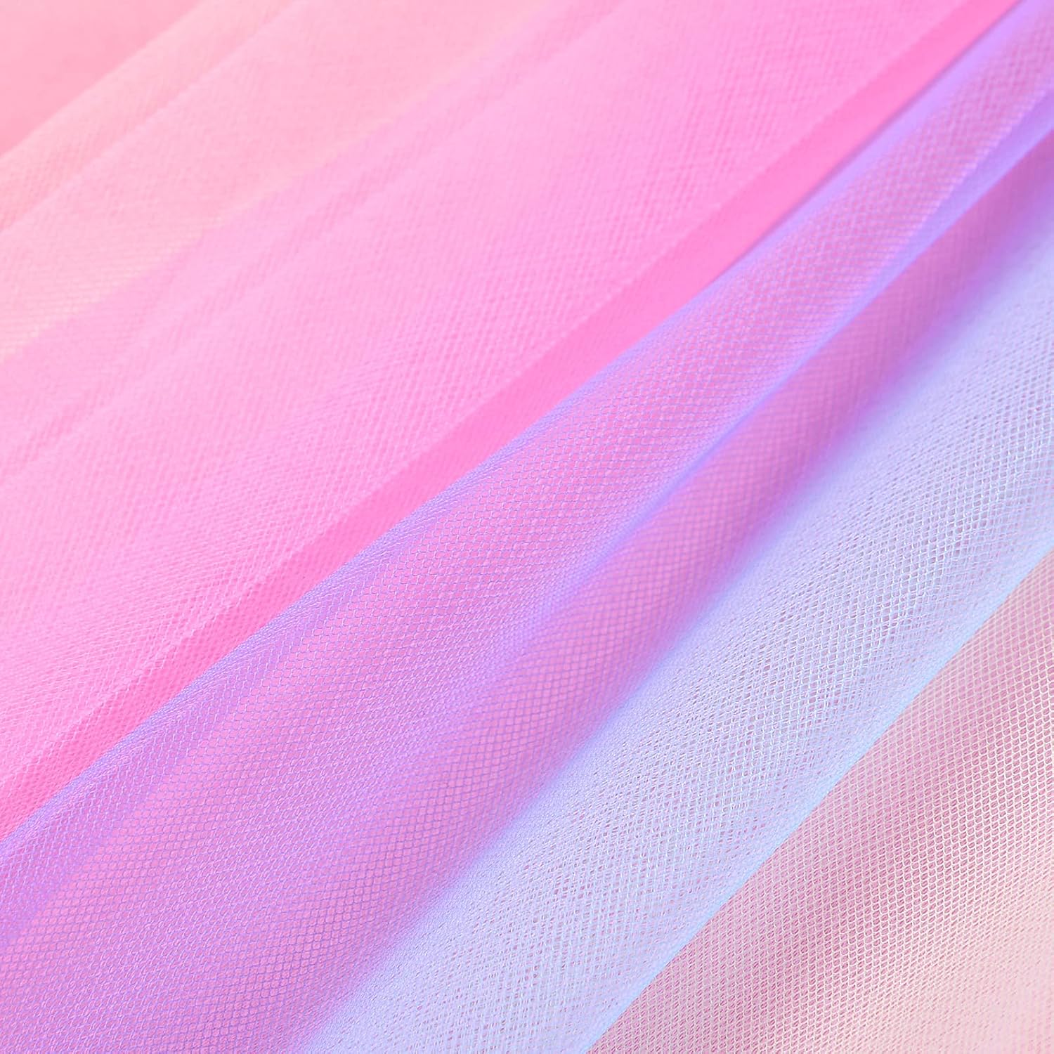 Uhnice Little Girl's Sleeveless Tulle 3D Flower Rainbow Dress for Wedding Party