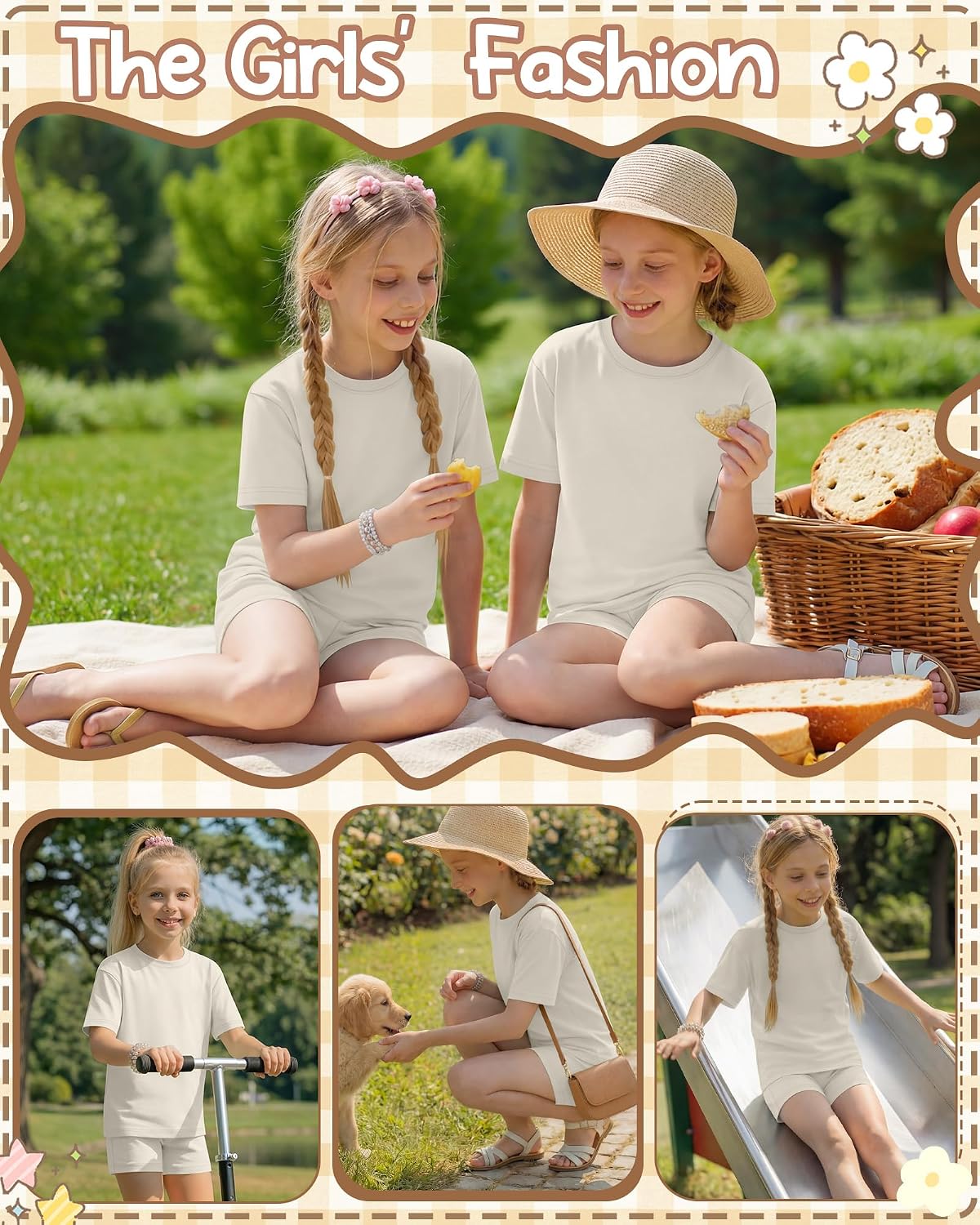 Oakgarden Girls 2 Piece Outfits School Clothes image 2