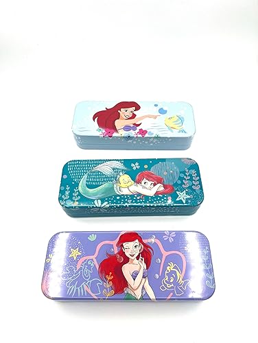Miniatura 3 de Disney Princess Ariel Little Mermaid - Juego de mochila de 15 pulgadas con caja de lápices Ariel y 24 crayones Crayola