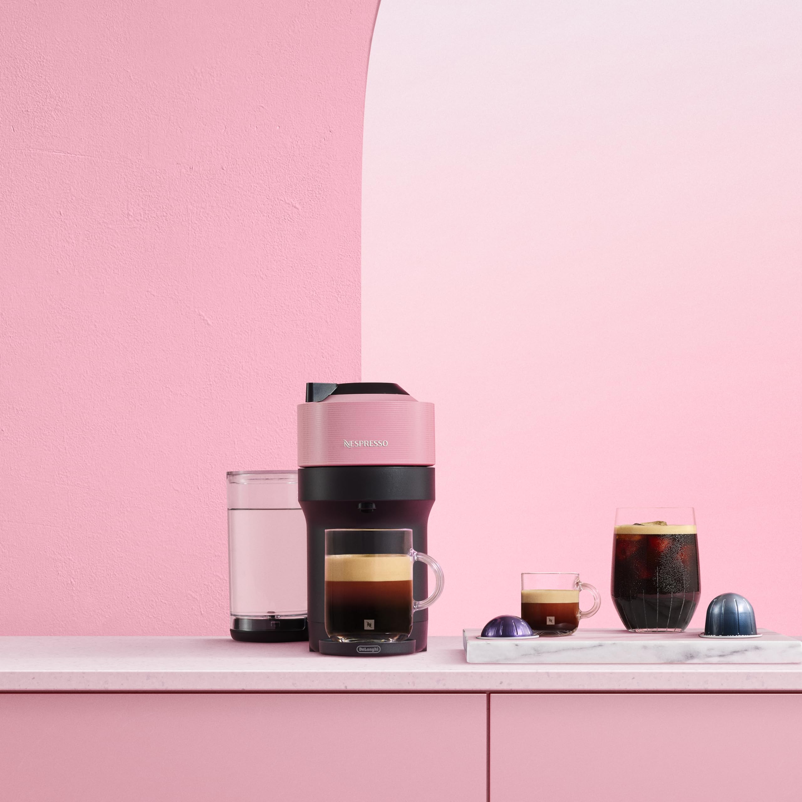 Nespresso Vertuo Pop+ De'Longhi kahve makinesi, Pembe : Amazon.com