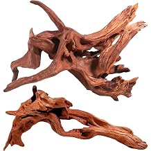 WDEFUN 2 Pack Natural Coral Driftwood Aquarium Fish Tank 100" Long 150" Long Large Size Driftwood for Aquarium Reptile Decoration