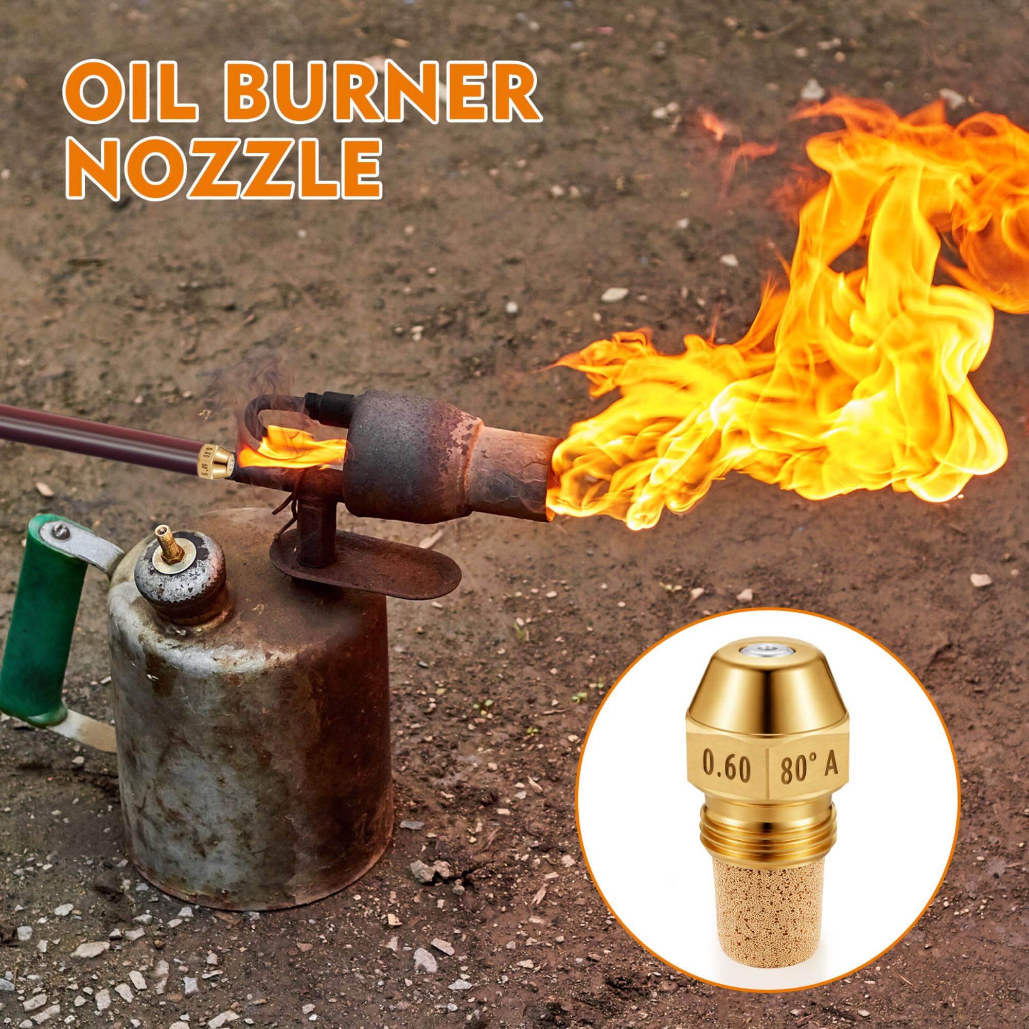 Amazon.com: MorningRo 2 Pcs Hollow Oil Burner Nozzle 0.6-80 A
