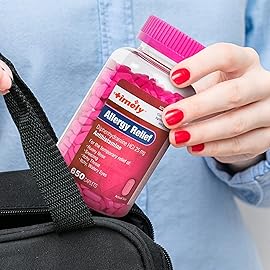 Timely Allergy Relief Diphenhydramine HCl 25 mg - 650 Caplets - Compared to Benadryl Allergy Ultratab - Antihistamine - Allergy Medication - Runny Nose Relief for Adults - Watery Eyes Treatment