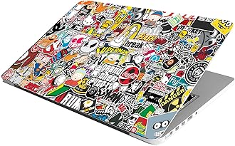 Laptop Skin Stickers HD Quality Sticker for Laptops Upto 15.6" Compatible with Apple/Dell/HP/Lenovo/Acer/Asus/Sony (Dustproof|Waterproof|Scratchproof|Reusable) - Cartoon EDS