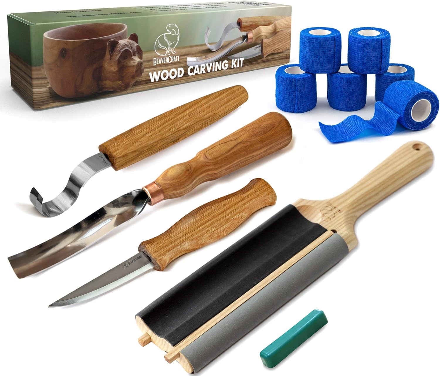 BeaverCraft Wood Carving Tools Kit S14 Cut Resistant Tape