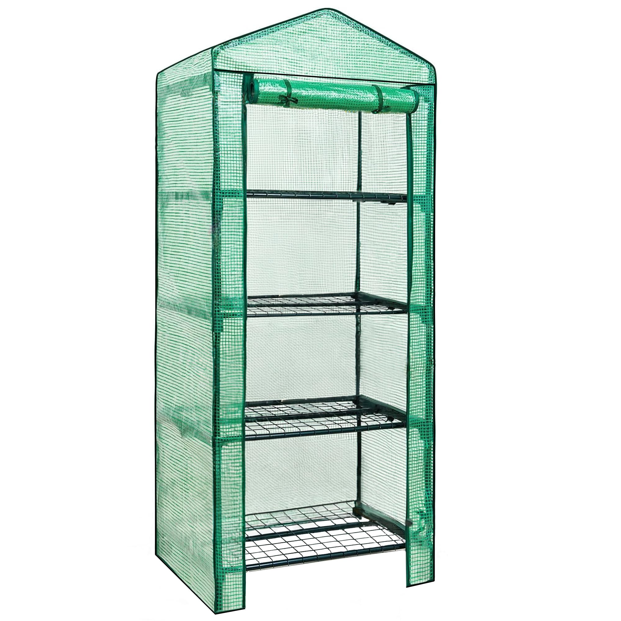 SPRINGOS Serre de Balcon Maison de Plantes 4 étagères 50 x 70 x 160 cm