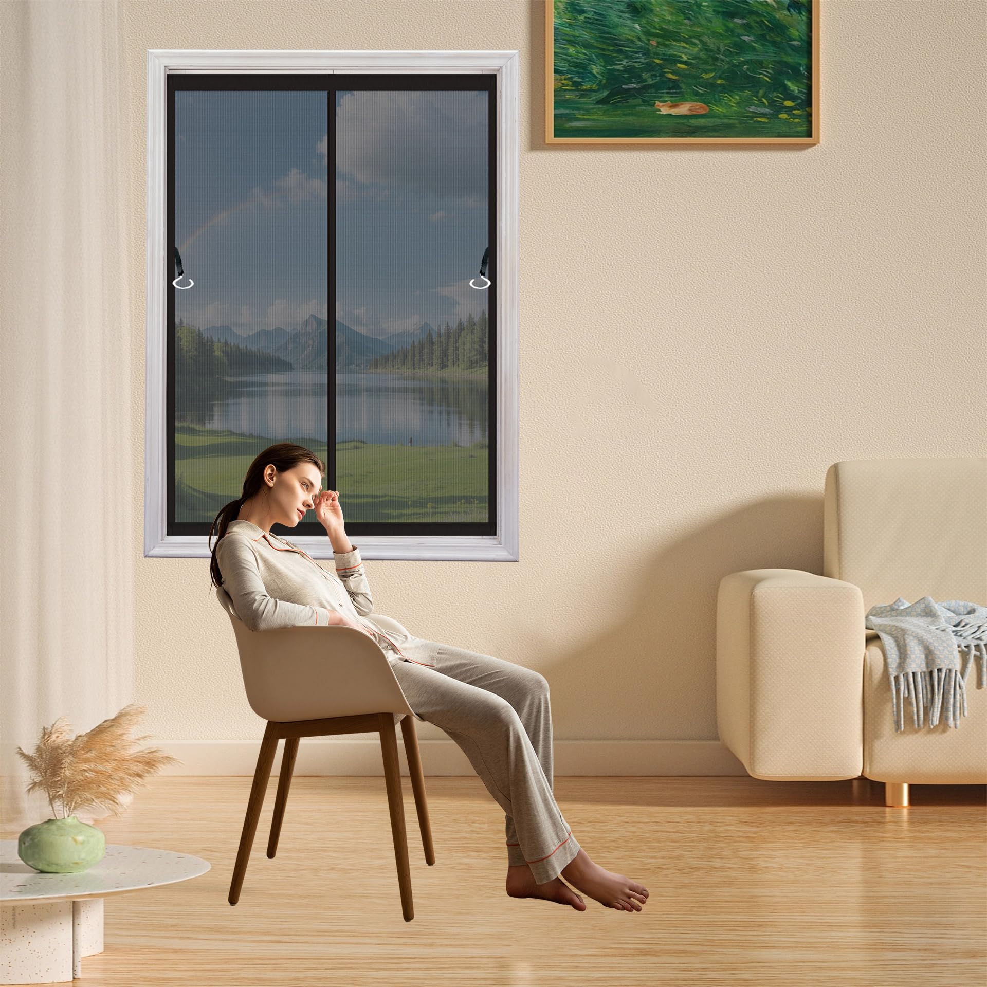 Moustiquaire de balcon magnétique pour profiter du salon sans aucun insecte