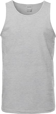 Youstar Mens Basic Solid Sleeveless Round Neck Muscle Tank Top