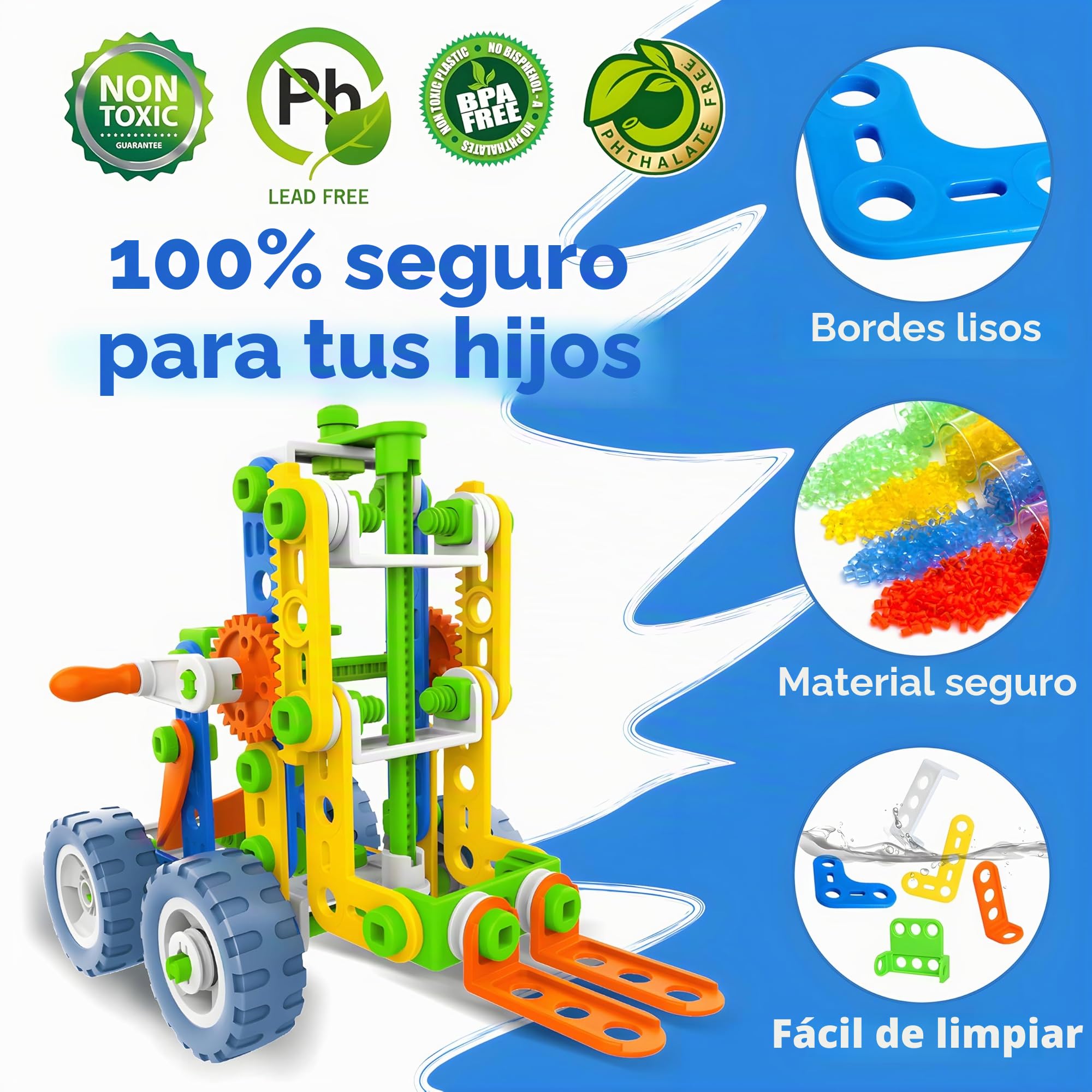 MOONTOY 12-en-1 Bloques de Construcción Juguetes para Niños de 4 5 6 7 8 Años y Mayores, 152 PCS Juguetes Educativos, Juego construccion Regalo de Juguete para Niños y Niñas 5 6 7 8 9 10 11 12 Años