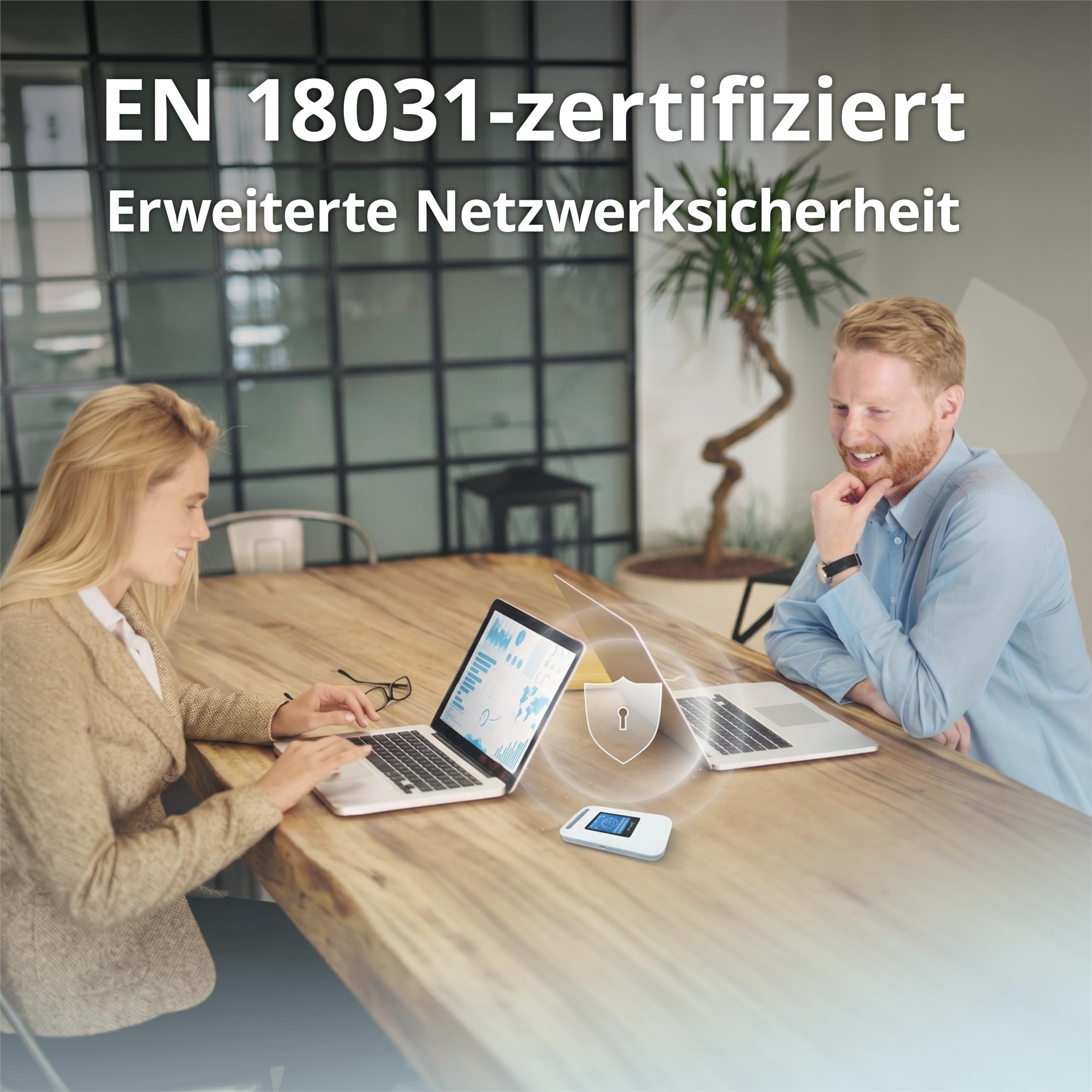 D-Link DWR-933W 4G LTE+ AX600 Wi-Fi 6 Mobiler Hotspot, Tragbarer SIM-Router mit LCD-Display, Dualband WLAN, Verbindung für bis zu 64 Geräte, 3000-mAh-Akku, USB-C