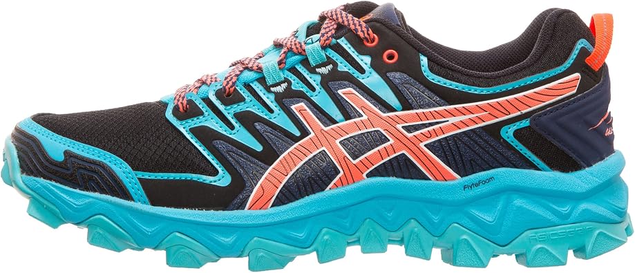ASICS Womens Gel-Fujitrabuco 7 GTX Trail Running Shoes, Black/Dark Grey