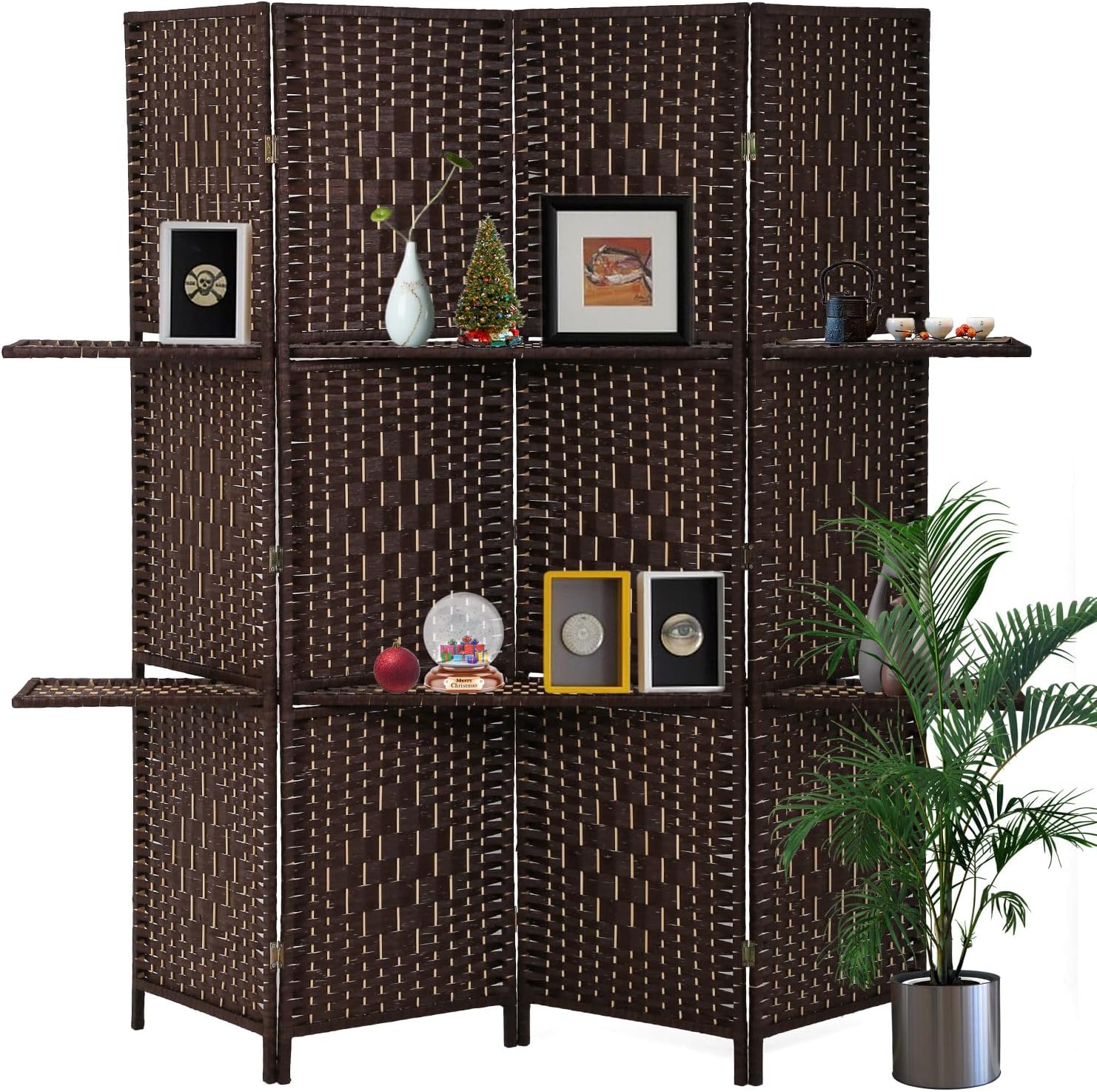 Amazon.com - 71 Inch High Room Divider Wall, Hand-Woven Design Room ...